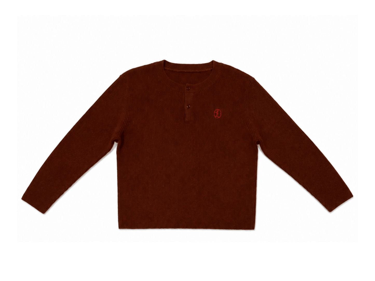 Rust sweater emblem